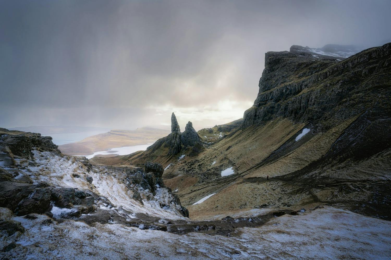 Klippan Old Man of Storr i Skottland